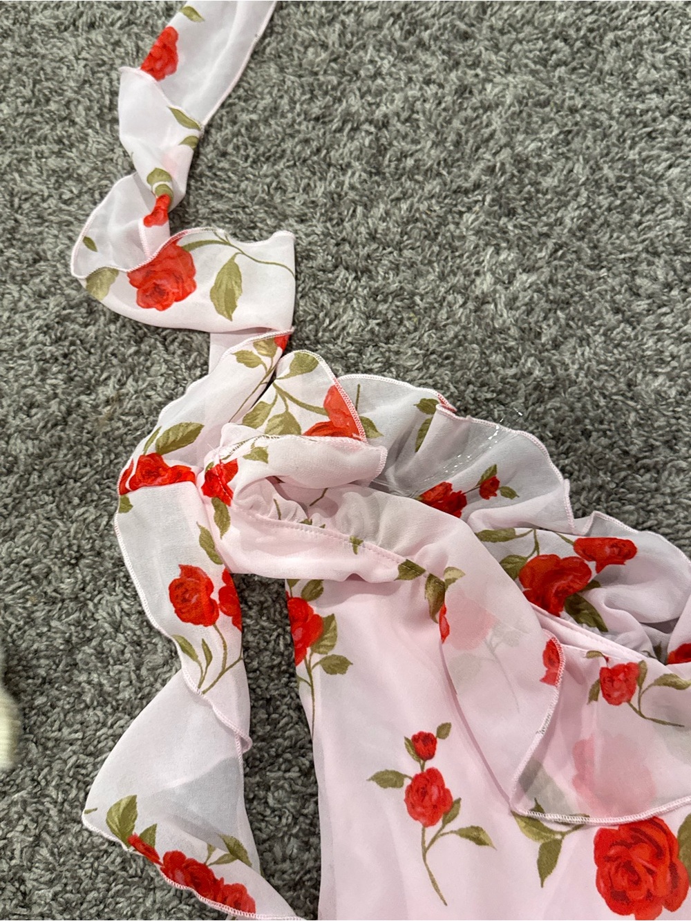 🥗wild fable Pink Floral One-Shoulder Maxi Dress - Picture 3 of 7